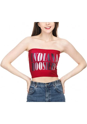 Indiana Hoosiers Womens Crimson Tube Top Tank