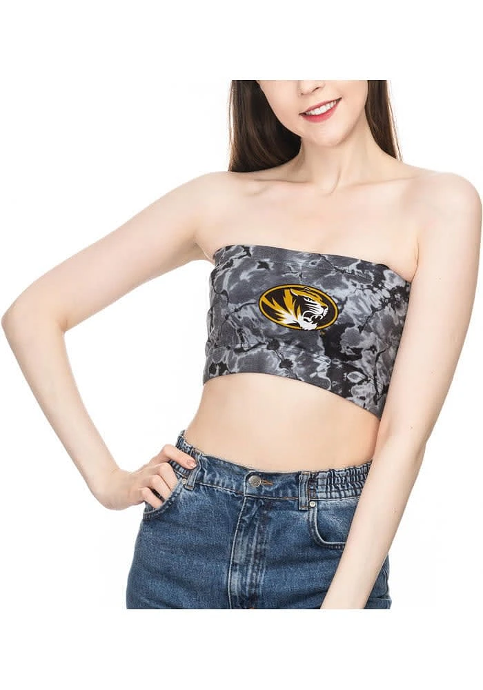 Missouri Tigers Womens Black Vapor Bandeau Tank Top