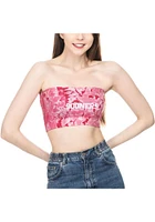 Oklahoma Sooners Womens Crimson Vapor Bandeau Tank Top