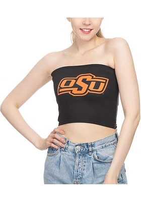 Oklahoma State Cowboys Womens Black Tube Top Tank