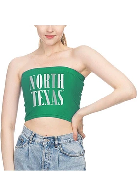 North Texas Mean Green Womens Kelly Tube Top Tank
