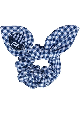 Sporting Kansas City Gingham Knot Womens Hair Scrunchie