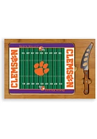 Clemson Tigers Icon Glass Top Cutting Board