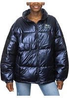 Notre Dame Fighting Irish Womens Navy Blue Puffer Heavy Weight Jacket