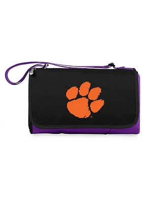 Clemson Tigers Outdoor Picnic Fleece Blanket - Purple