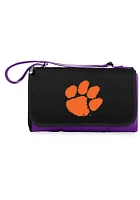 Clemson Tigers Outdoor Picnic Fleece Blanket - Purple