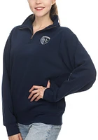 Sporting Kansas City Womens Navy Blue Fleece Qtr Zip