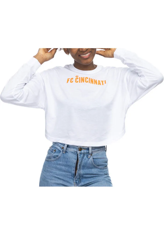 FC Cincinnati Womens White Drop LS Tee