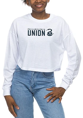 Philadelphia Union Womens White Drop LS Tee