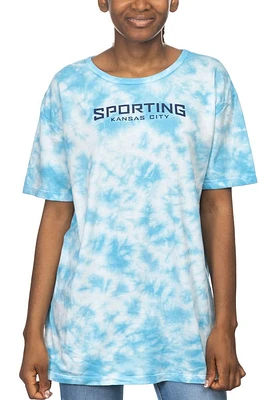 Sporting Kansas City Womens Light Blue Cloud Short Sleeve T-Shirt