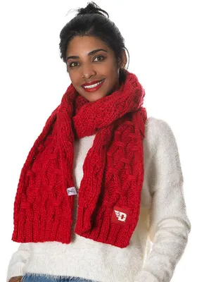 Dayton Flyers Chunky Knit Womens Scarf