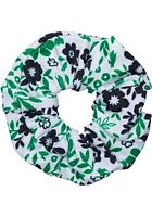 North Texas Mean Green Floral Womens Hair Scrunchie