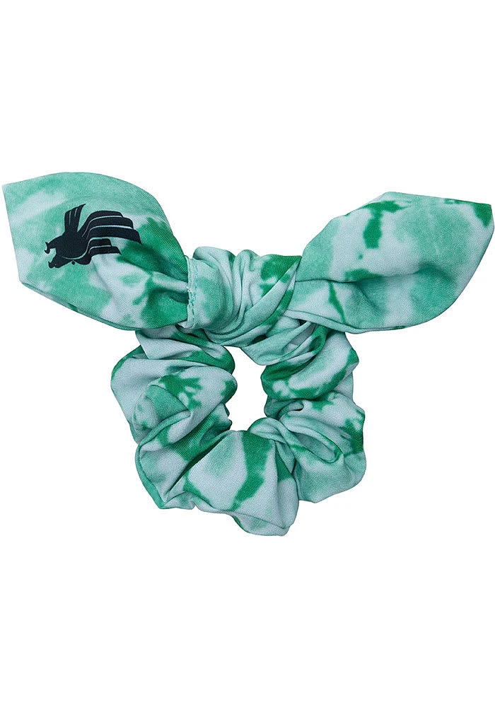 North Texas Mean Green Vapor Knot Womens Hair Scrunchie