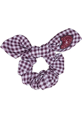 Missouri State Bears Gingham Knot Womens Hair Scrunchie