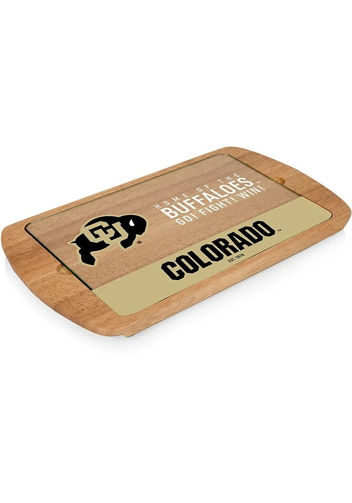 Colorado Buffaloes Billboard Glass Top Serving Tray