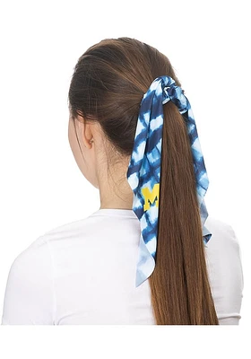 Michigan Wolverines Shibori Scarf Womens Hair Scrunchie