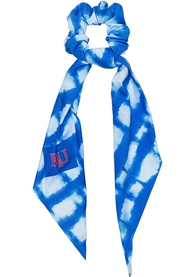 Kansas Jayhawks Shibori Scarf Womens Hair Scrunchie