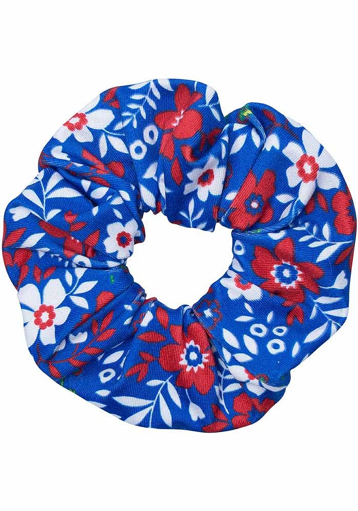 Kansas Jayhawks Floral Womens Hair Scrunchie