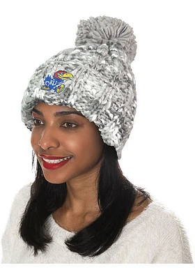 Kansas Jayhawks Blue Knit Marled Womens Knit Hat