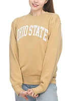 Ohio State Buckeyes Womens Tan Sport Crew Sweatshirt