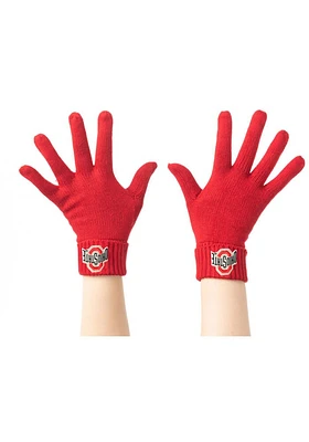 Ohio State Buckeyes Fashion Knit Womens Gloves