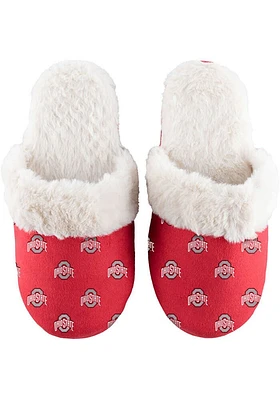 Ohio State Buckeyes Fuzzy Womens Slippers