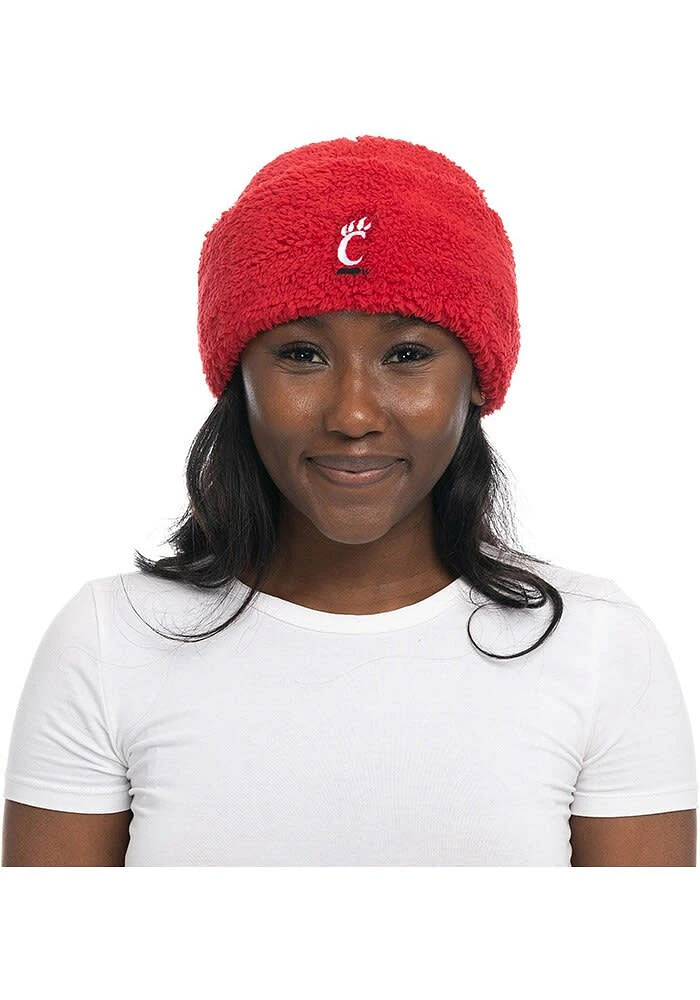 Cincinnati Bearcats Red Sherpa Womens Knit Hat