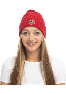 Ohio State Buckeyes Red Fashion Knit Womens Knit Hat