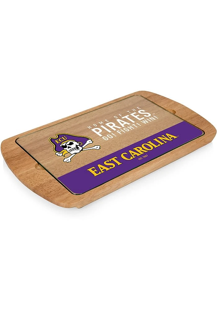 East Carolina Pirates Billboard Glass Top Serving Tray