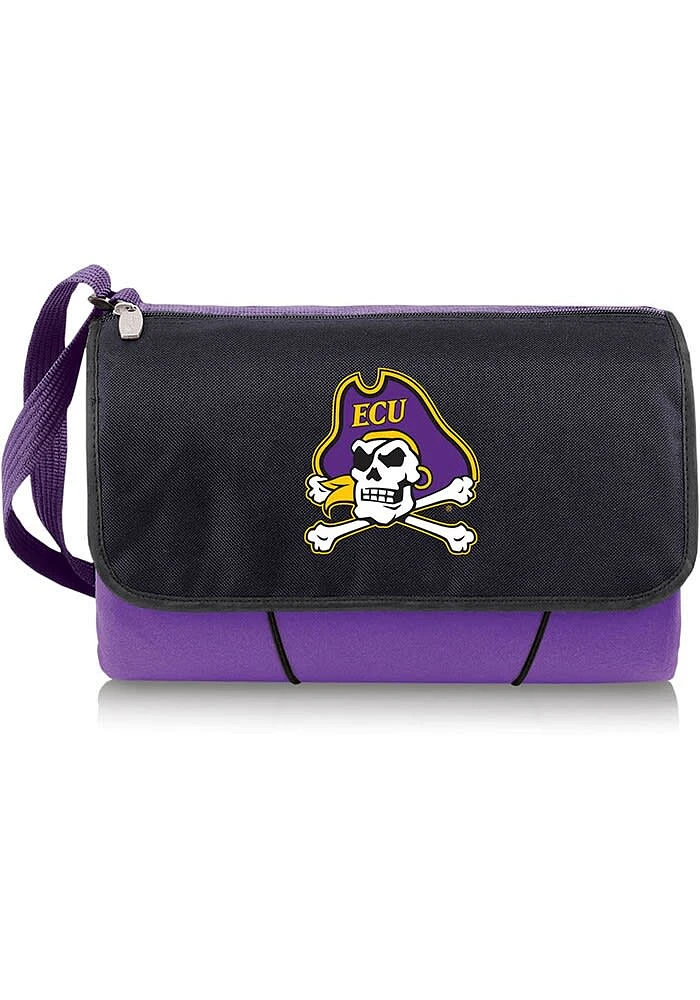 East Carolina Pirates Outdoor Picnic Fleece Blanket - Purple