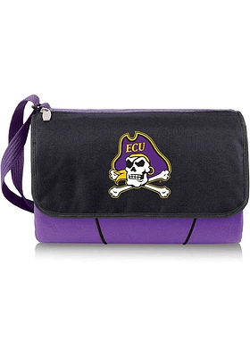 East Carolina Pirates Outdoor Picnic Fleece Blanket - Purple