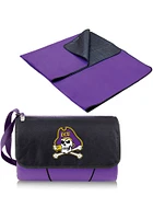 East Carolina Pirates Outdoor Picnic Fleece Blanket - Purple