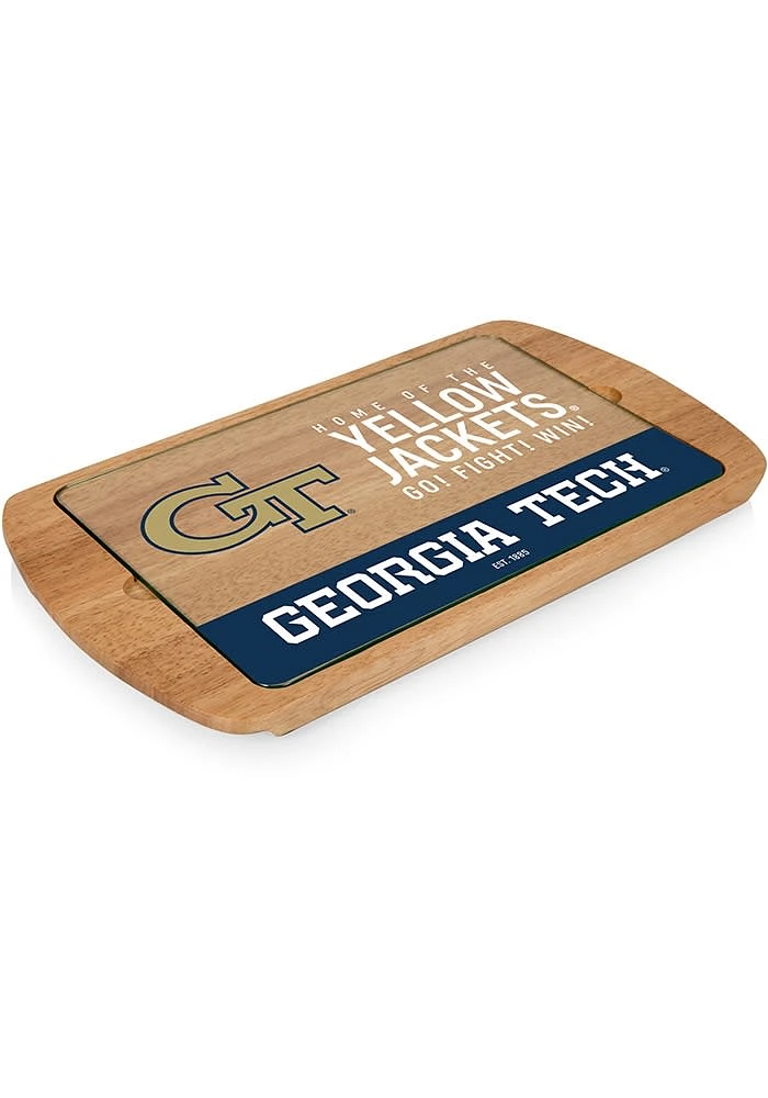 GA Tech Yellow Jackets Billboard Glass Top Serving Tray