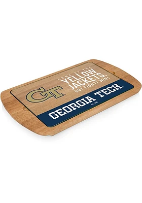 GA Tech Yellow Jackets Billboard Glass Top Serving Tray