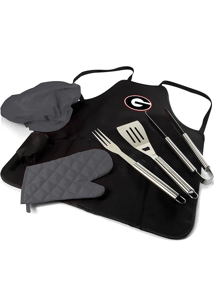 Georgia Bulldogs Pro Grill BBQ Apron Set