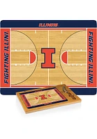 Illinois Fighting Illini Icon Basketball Glass Top Cutting Board