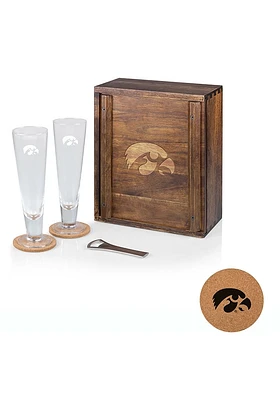 Iowa Hawkeyes Pilsner Beer Glass Drink Set
