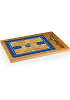 Kansas Jayhawks Icon Basketball Glass Top Cutting Board