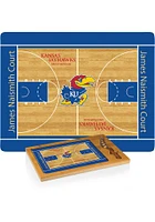Kansas Jayhawks Icon Basketball Glass Top Cutting Board
