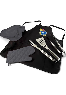 Kansas Jayhawks Pro Grill BBQ Apron Set