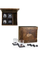 Kansas Jayhawks Whiskey Box Gift Drink Set