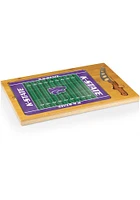 K-State Wildcats Icon Football Glass Top Cutting Board