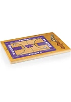K-State Wildcats Icon Basketball Glass Top Cutting Board