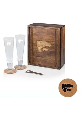 K-State Wildcats Pilsner Beer Glass Drink Set