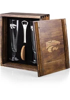 K-State Wildcats Pilsner Beer Glass Drink Set