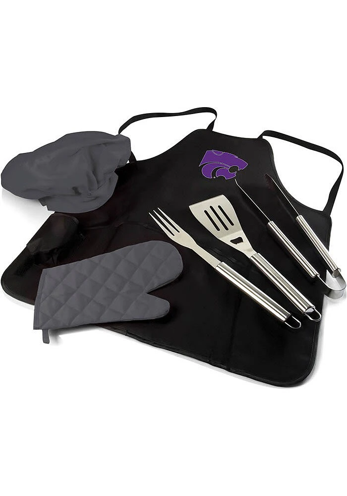 K-State Wildcats Pro Grill BBQ Apron Set