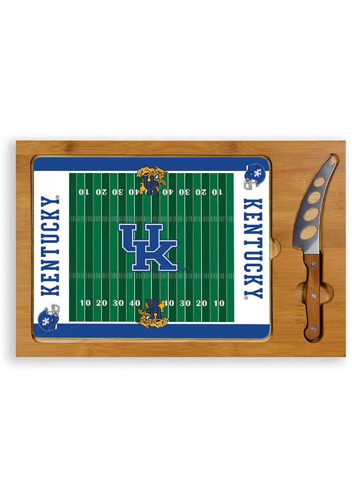 Kentucky Wildcats Icon Football Glass Top Cutting Board