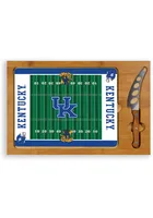 Kentucky Wildcats Icon Football Glass Top Cutting Board