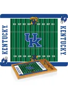 Kentucky Wildcats Icon Football Glass Top Cutting Board