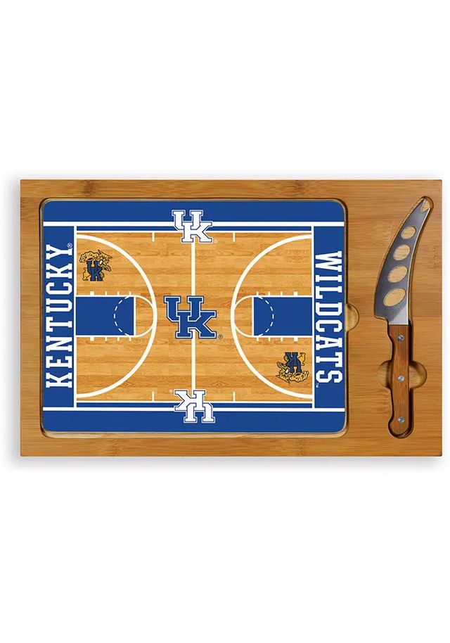 Kentucky Wildcats Icon Basketball Glass Top Cutting Board